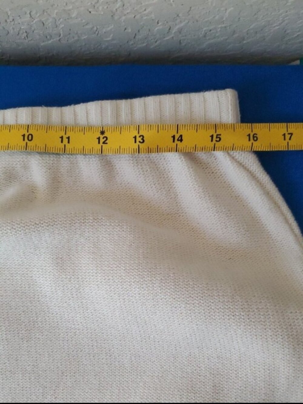 Peruvian Connection Native Cotton Knit Skirt Cream XL Midi Luxury Boho Slit - Picture 5 of 5